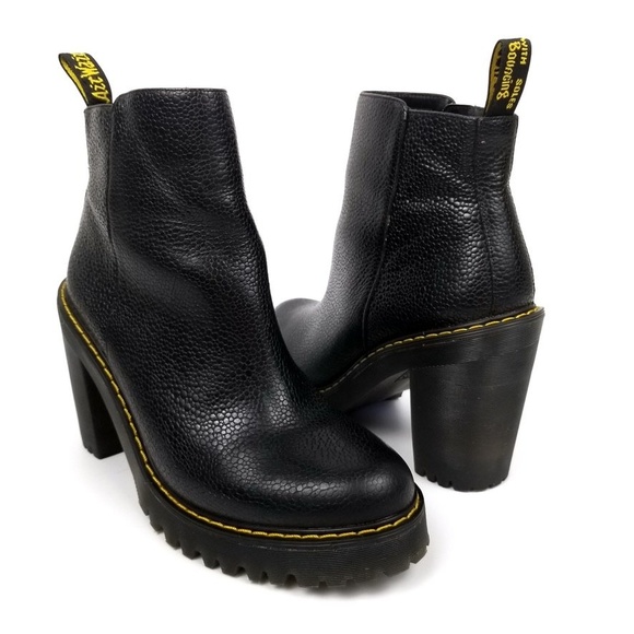Dr. Martens Magdalena Leather Heeled Chelsea Boots - Picture 7 of 11